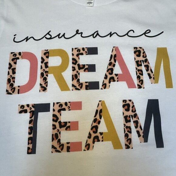 Insurance Shirt Adult Large Leopard Print Insurance Agent Gift Insurance Agency - Picture 3 of 12